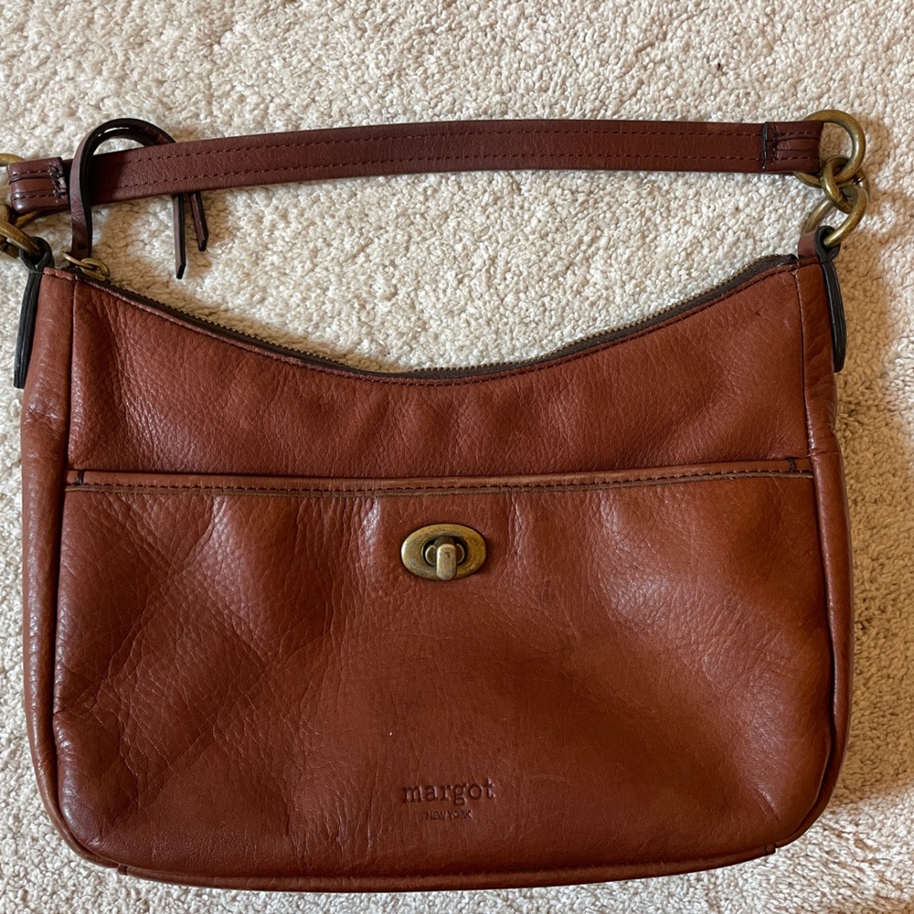 Margot New York Leather Shoulder Bag